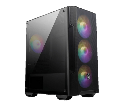 Gabinete MAG FORGE M100A Acrilico Mid-Tower Fan RGB x4 MSI