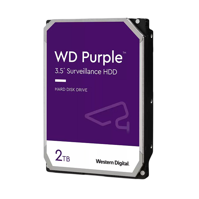 Disco HD Western Digital Interno 2Tb SATA III Purple Surveillance 256MB